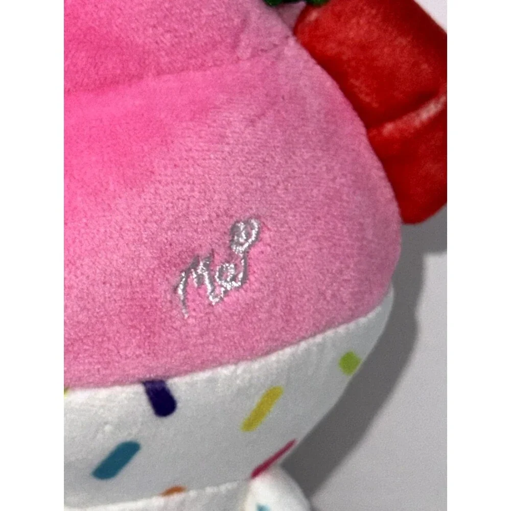 8” Moriah Elizabeth 2023 Cuepy Plushie Ice Cream Cherry on Top with Sprinkles